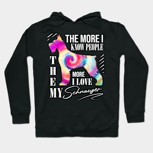 Schnauzer Lover Tye die Design Hoodie